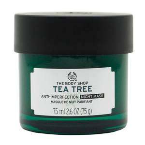 英国专柜正品TheBodyShop 茶树精华睡眠免洗面膜清爽控油收缩毛孔