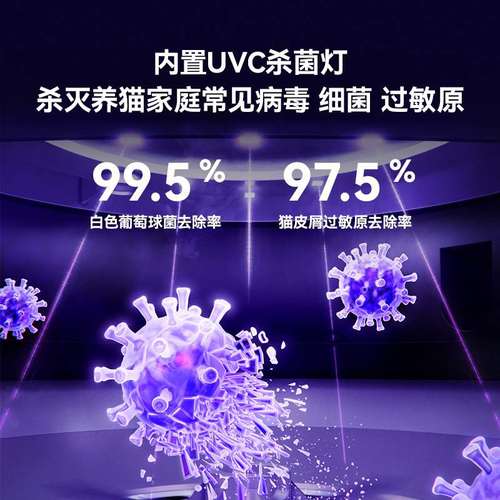 大宇宠物猫用空气净化器吸猫毛浮毛除臭除味除敏浮毛净化机JH02