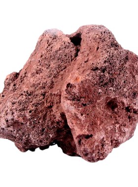 红色火山石大块鱼缸铺面滤材
