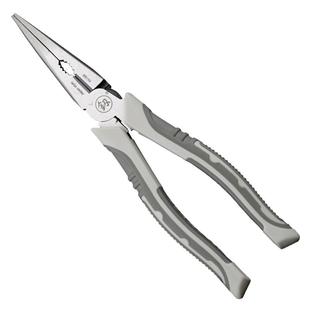 福冈工业级尖嘴钳钢丝钳多功能加长尖头钳子电工专用剥线6寸家用