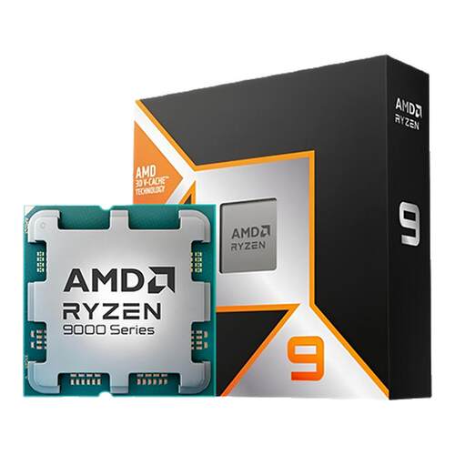 AMD锐龙R7 9600X 9700X 9800X3D 9900X 9950X 9950X3D散片CPU盒装