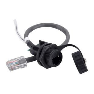 FUZUKI富崎MSDD90600带公头网线网口母座转接头RJ45防水网络连接器千兆一体化方便牢靠不易断网CAT5E超五类