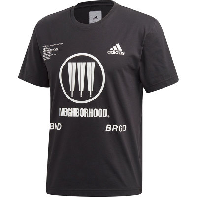 Adidas/阿迪达斯正品 x Neighborhood 联名男子运动短袖T恤FQ6816
