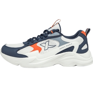 特步男鞋冬季网面透气休闲鞋2026新款老爹鞋子网鞋跑步鞋运动鞋男