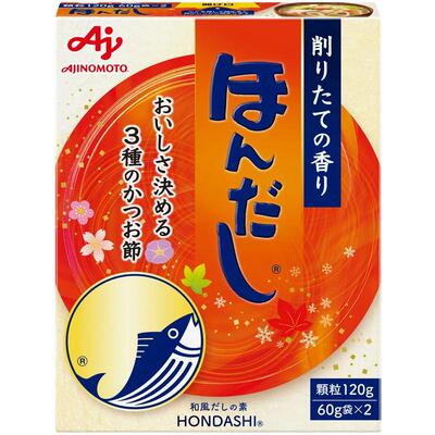 日本进口味之素木鱼精柴鱼粉鲣鱼粉海鲜味调味料120g高汤关东煮