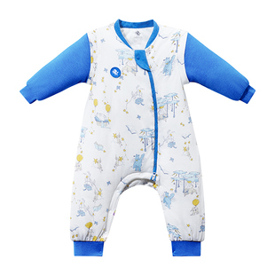 英国evoceler轻暖婴儿睡袋秋冬款夹棉宝宝分腿儿童睡袋防踢被