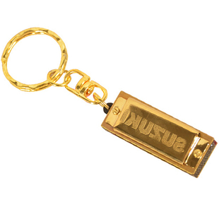 SUZUKI铃木5孔钥匙扣口琴创意礼物地摊夜市热卖挂件 项链吊坠迷你