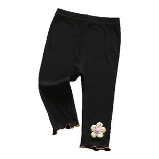 女童打底裤夏季薄款儿童弹力七分裤婴幼儿宝宝中小童透气裤子外穿