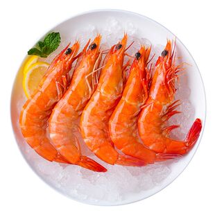 有机盐田虾熟冻渤海盐田虾水产烤虾开袋即食特大号新鲜冷冻白对虾