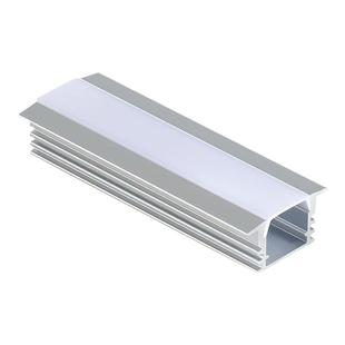 led铝材线条灯槽型材亚克力长条三面三角方形明装黑色嵌入式吊装