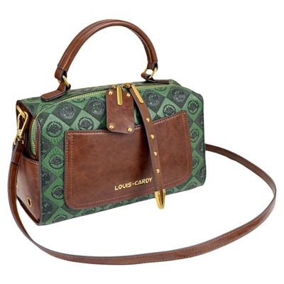 路易卡迪棋盘格压纹手提