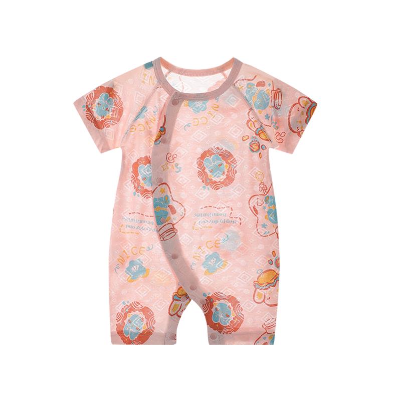 婴儿衣服夏装哈衣连体睡衣