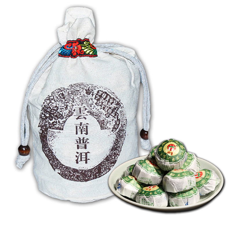 云南普洱茶糯米香小沱茶生茶叶