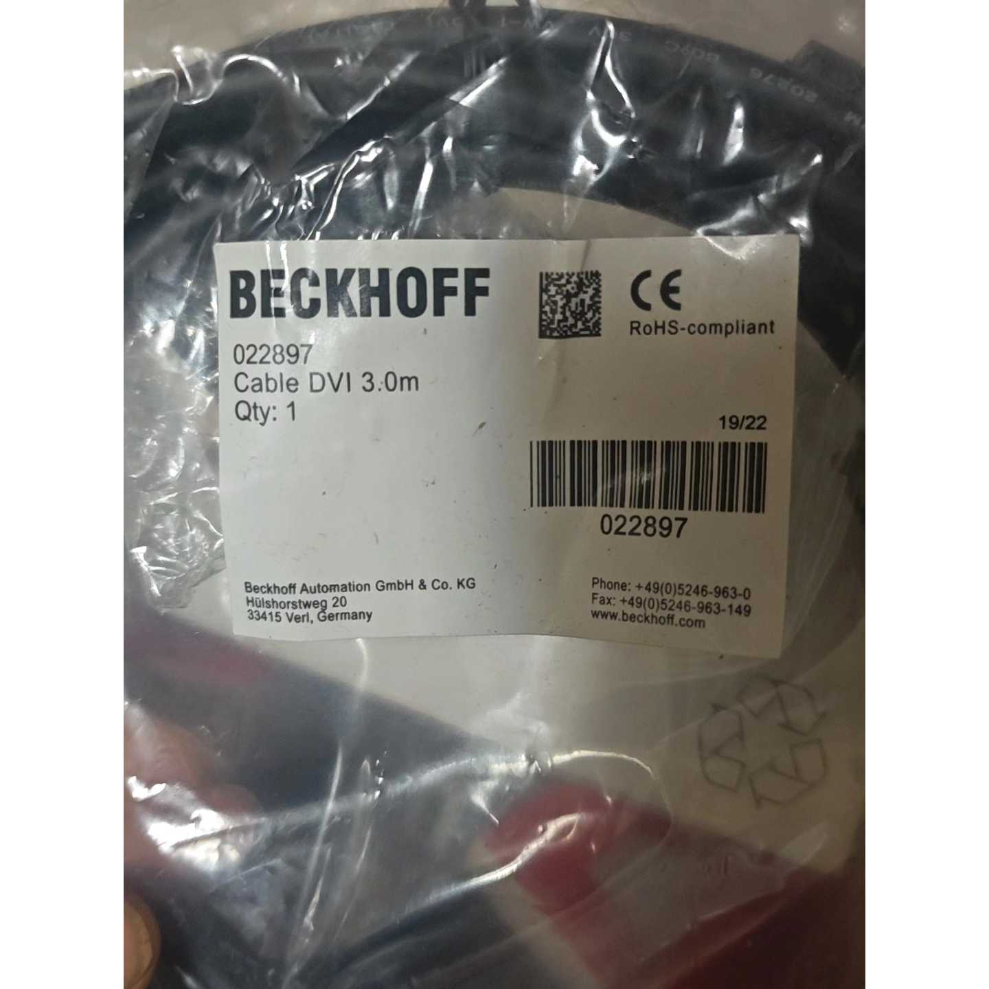 非标价BECKHOFF022897DVI线3米议价