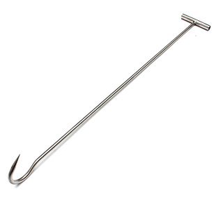 正宗304不锈钢丁字钩抬肉钩挂钩猪肉钩井盖钩屠宰场实心加粗肉钩