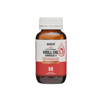 beasto新西兰原装进口100%aker南极磷虾油高纯度深海鱼油omega-3