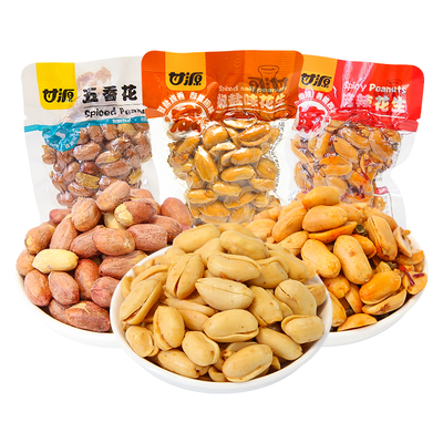 甘源多种口味花生炒货下酒菜零食