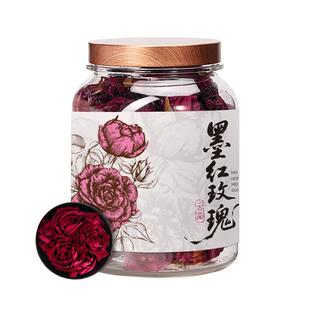 五虎云南墨红玫瑰花茶官方正品冻干重瓣玫瑰花泡水喝罐装
