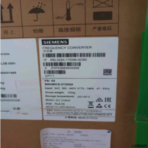 议价6SL3220-1YD56-0CB0G120XA风机泵变频器315KW 6SL32201YD560C