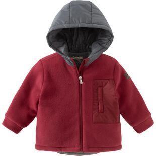 戴维贝拉儿童棉服2026新款男童摇粒绒外套女童保暖冬季装连帽棉衣