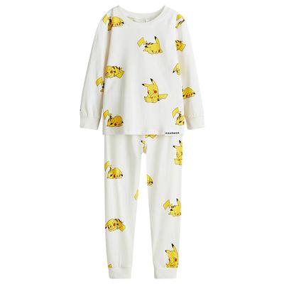 【迪士尼系列】HM童装儿童男童套装2件式冬季印花棉质睡衣1232761