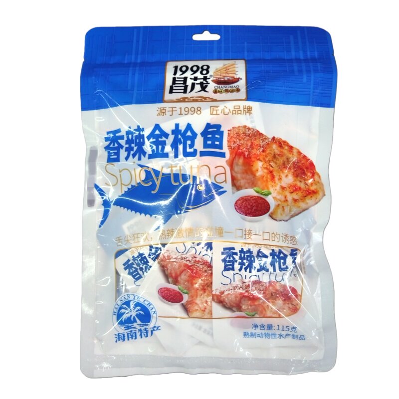 昌茂香辣金枪鱼115g海鲜鱼零食