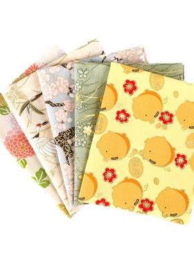 包和风烫金碎花布服装面料diy
