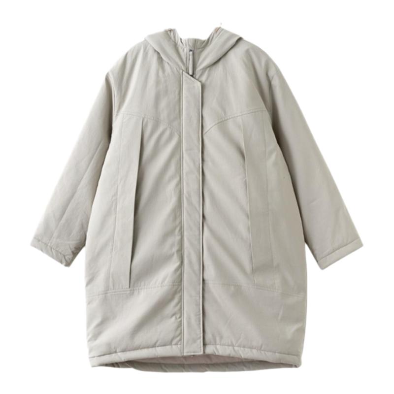 梭家｜清甜山野｜简约通勤新雪丽夹棉绿灰登山服秋冬女保暖棉服