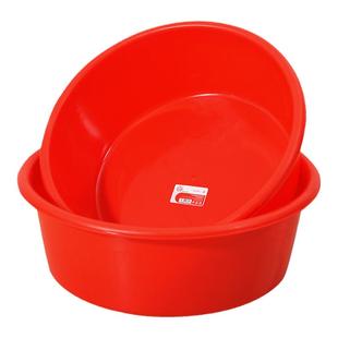 珠江牌塑料盆加厚耐用大号红盆塑胶脸盆洗菜家用儿童洗澡盆洗衣盆