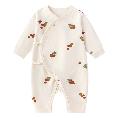 babylove新生儿连体衣春秋季满月婴儿纯棉衣服居家初生宝宝和尚服