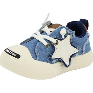 TOPSTAR儿童鞋儿童潮流男童开口笑帆布鞋女童幼儿园室内鞋