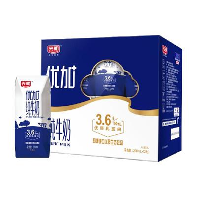 光明钻石装纯牛奶200ml×12盒