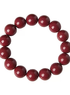 紫金砂朱砂手串正品天然高含量