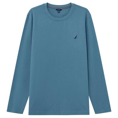 NAUTICA/诺帝卡休闲长袖圆领T恤