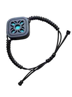 镂空精油手环手链己木紫光檀原创