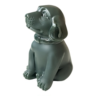 天然新疆和田玉细料生肖狗手把件男女玉石旺财把玩玉器小摆件带证