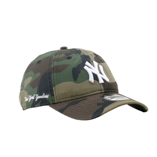 韩国代购NEWERA纽亦华MLB球队940软顶大标棒球帽NY纽约扬基绿迷彩