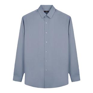 才子男装加绒加厚抗菌长袖衬衫男2025秋冬季修身打底商务品牌衬衣