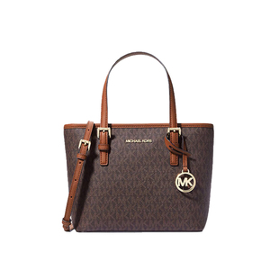 美国MK女包新款经典老花手提单肩包真皮拉链菜篮子斜挎小号托特包
