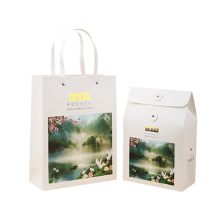 茶叶包装盒散茶包装盒福鼎白茶盒精致手提袋散茶白茶绿茶小包装盒