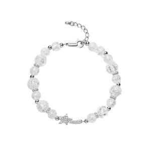【自营】HEFANG Jewelry/何方珠宝纯净白水晶流星手链 精致闪耀