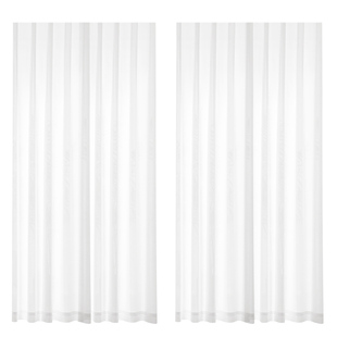 美尔耐纱帘窗帘客厅阳台飘窗透光不透人遮光遮挡帘白色薄纱隔断帘