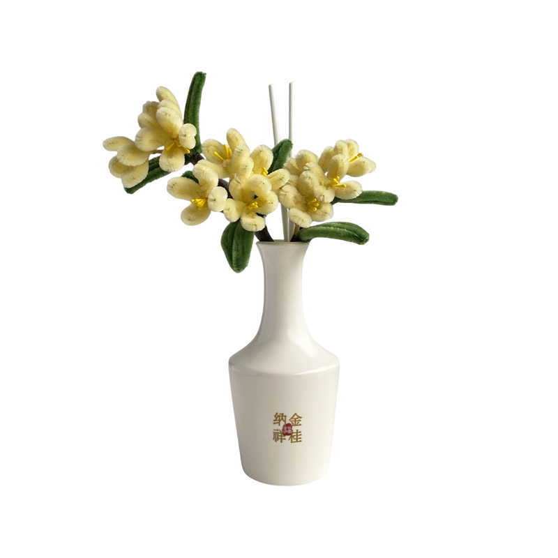 陶瓷香薰花瓶手工插花定制logo