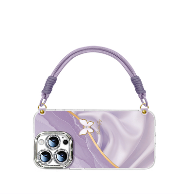 珠宝蝴蝶适用苹果手机壳磁吸支架