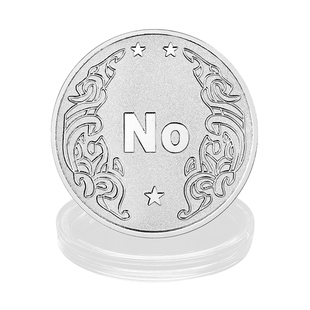 【月光银版YES NO】决策币纪念章幸运币游戏娱乐道具创意硬币盲盒