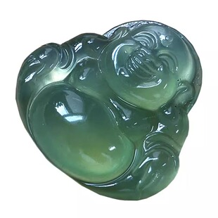 天然岫玉晴水佛公吊坠女款古风玉石挂坠精品实拍选货玉挂坠送礼物