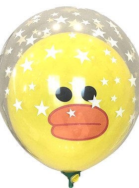 双层气球网红卡通儿童活动赠品