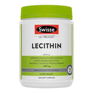 2瓶装Swisse鱼油卵磷脂中老年人软化血管辅助血脂健脑官方正品