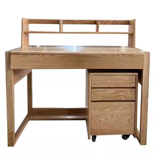 厂家直销儿童学习桌简约学生家用写字桌课桌可升降调节全实木书桌