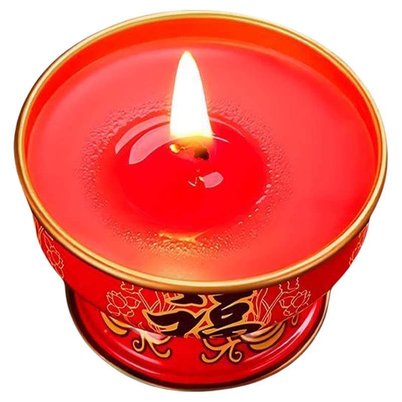 招财福旺酥油蜡烛烟酥油灯
